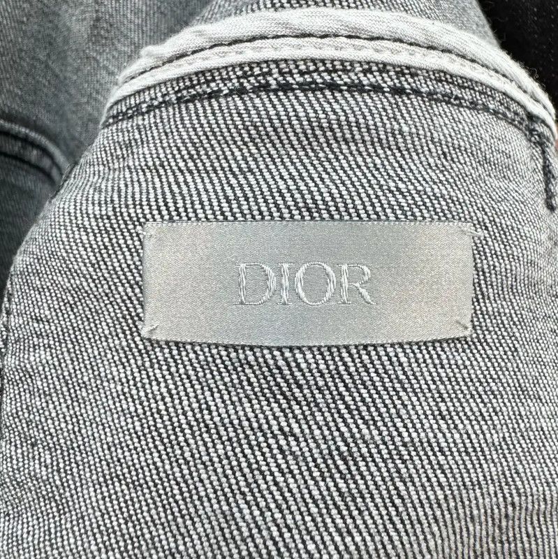 Dior Dior Men's Black Grey Denim Jacket 0089 Size US L / EU 52-54 / 3 - 5 Thumbnail