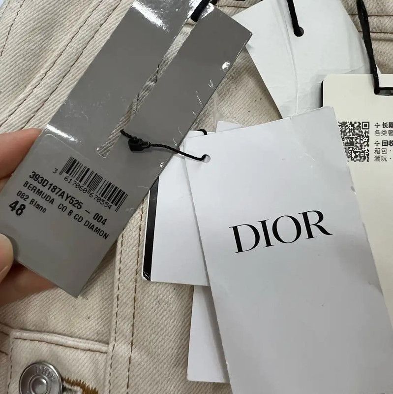 Dior Dior Logo Beige Cotton Summer Shorts 0089 Size US 30 / EU 46 - 5 Thumbnail