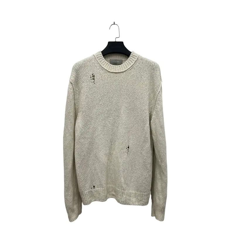 Dior Dior Men's White Wool Pullover Sweater 0089 Size US L / EU 52-54 / 3 - 3 Thumbnail