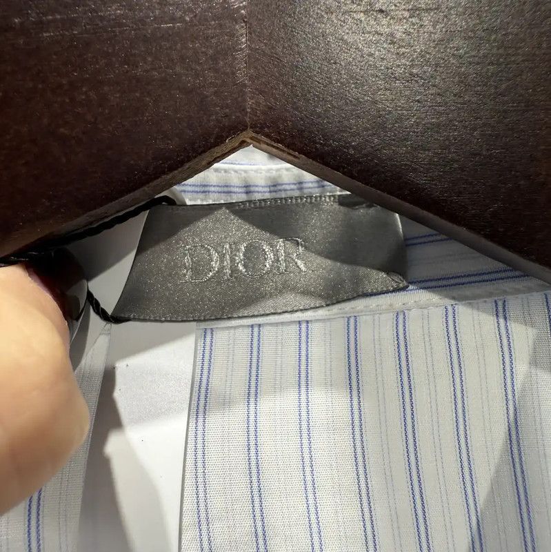 Dior Dior Light Blue Men's Long Sleeve Shirt 0089 Size US M / EU 48-50 / 2 - 3 Thumbnail