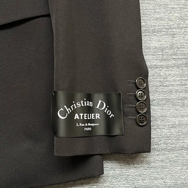 Dior Dior Black Wool Blazer with Embroidery 0089 Size US S / EU 44-46 / 1 - 3 Thumbnail