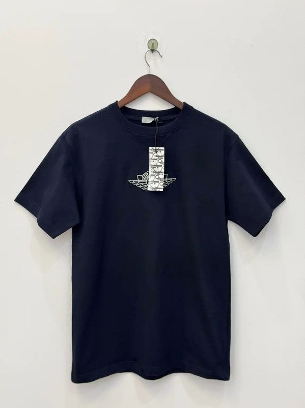 Dior Dior Summer Cotton Navy Short Sleeve T-Shirt 0089 Size US S / EU 44-46 / 1 - 8 Thumbnail