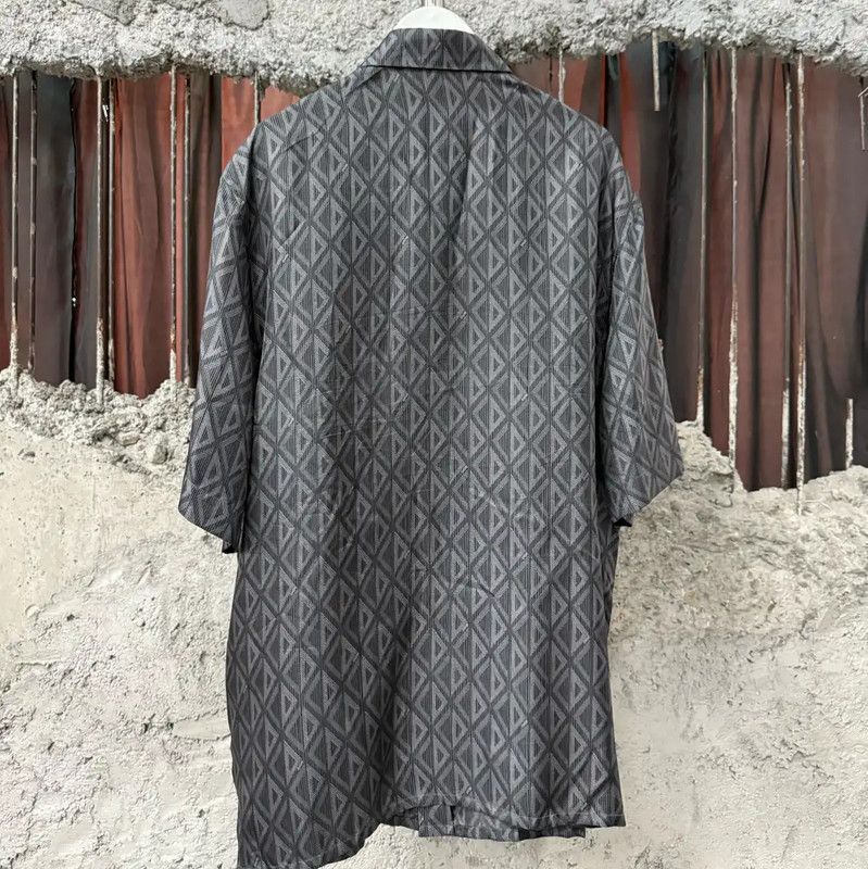 Dior Dior Gray Silk Short Sleeve Shirt 0089 Size US M / EU 48-50 / 2 - 2 Thumbnail