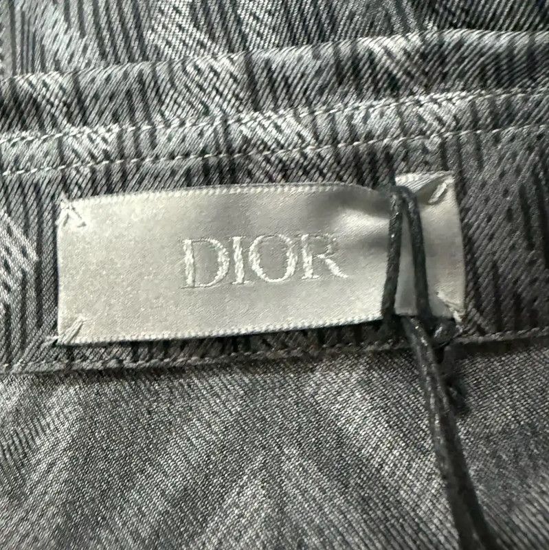 Dior Dior Gray Silk Short Sleeve Shirt 0089 Size US M / EU 48-50 / 2 - 6 Thumbnail