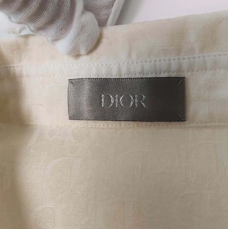 Dior Dior White Silk Men's Shirt Size L 0089 Size US L / EU 52-54 / 3 - 4 Thumbnail