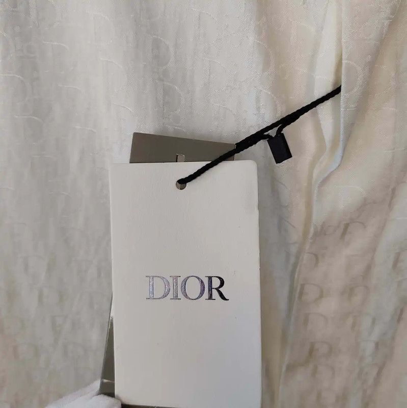 Dior Dior White Silk Men's Shirt Size L 0089 Size US L / EU 52-54 / 3 - 3 Thumbnail