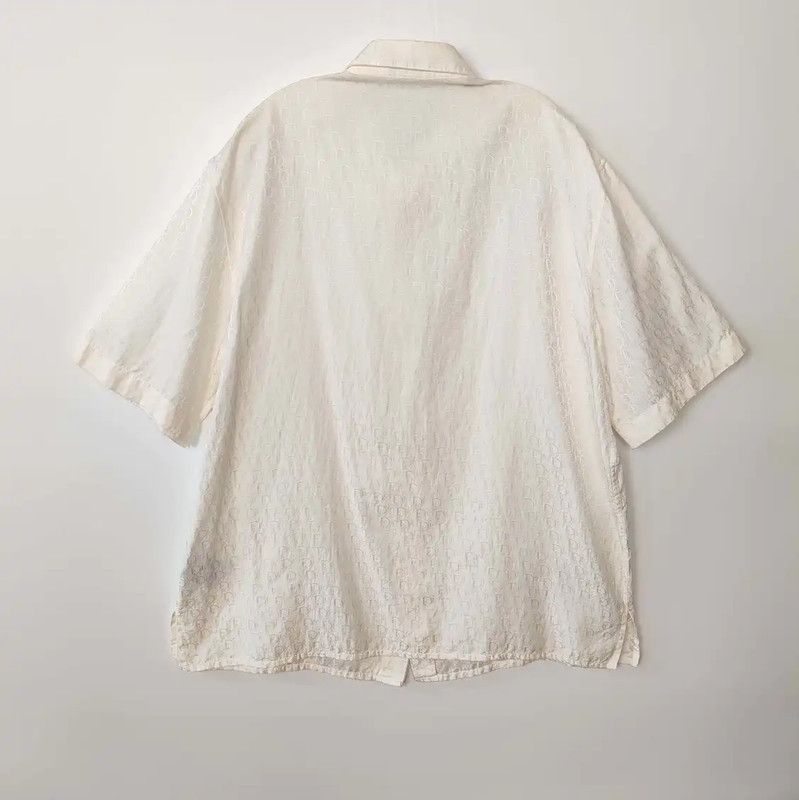 Dior Dior White Silk Men's Shirt Size L 0089 Size US L / EU 52-54 / 3 - 2 Thumbnail