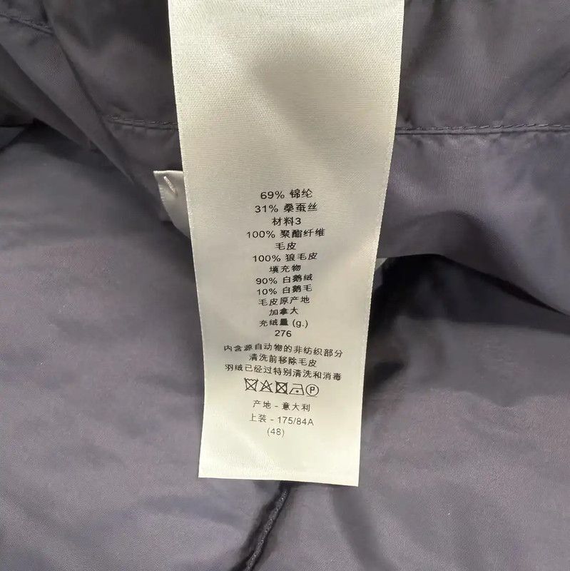 Dior Dior Men's Navy Down Jacket with Fur Collar 0089 Size US S / EU 44-46 / 1 - 6 Thumbnail