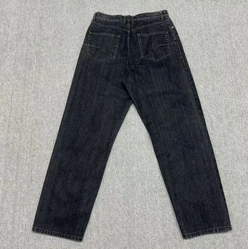 Dior Dior Black Cotton Logo Casual Pants 0089 Size US 27 - 2 Thumbnail