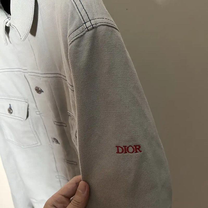 Dior Dior Men's Gray Cotton Jacket 0089 Size US M / EU 48-50 / 2 - 5 Thumbnail