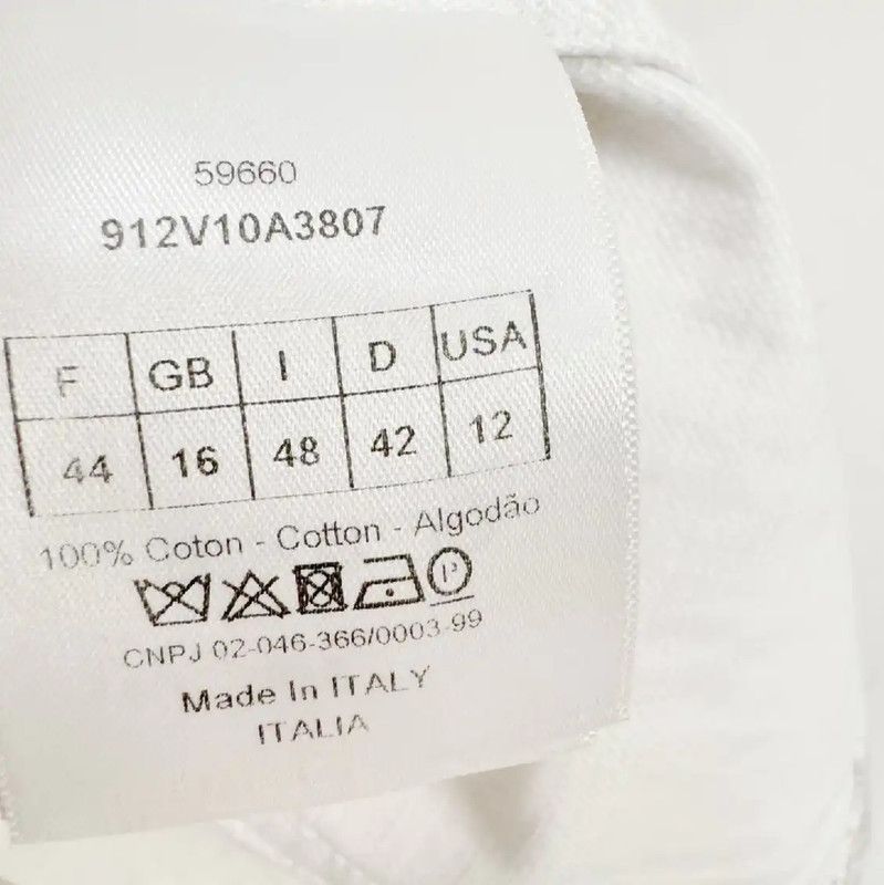 Dior Dior Long Sleeve White Cotton Jacket 0089 Size US L / EU 52-54 / 3 - 3 Thumbnail