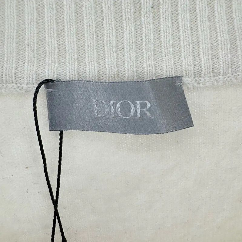 Dior Dior Beige Men's Sweater with Logo Design 0089 Size US XL / EU 56 / 4 - 3 Thumbnail