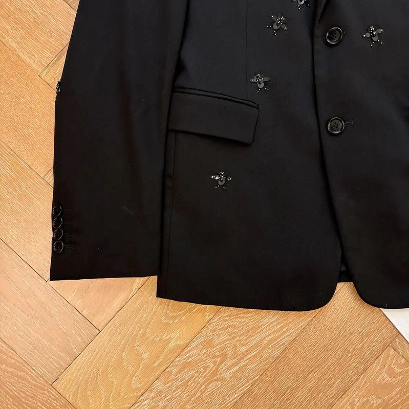 Dior Dior Black Men's Embellished Jacket 0089 Size US M / EU 48-50 / 2 - 4 Thumbnail