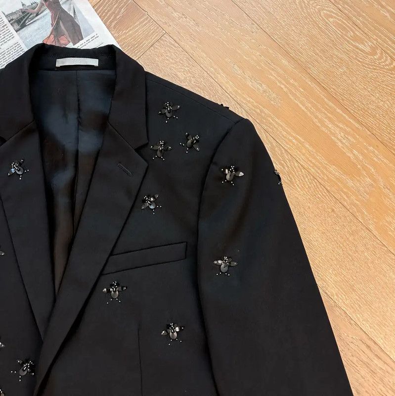 Dior Dior Black Men's Embellished Jacket 0089 Size US M / EU 48-50 / 2 - 5 Thumbnail