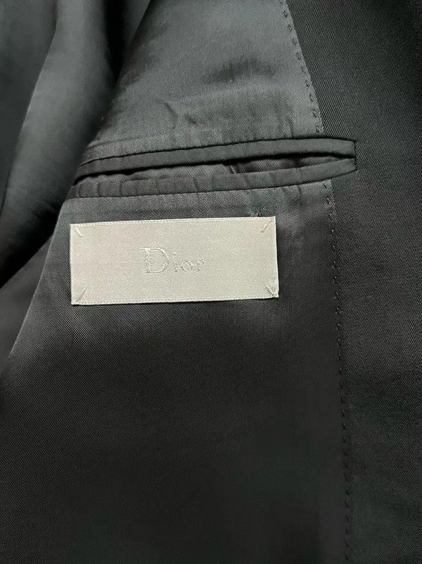 Dior Dior Black Wool Jacket with Distressed Details 0089 Size US L / EU 52-54 / 3 - 3 Thumbnail