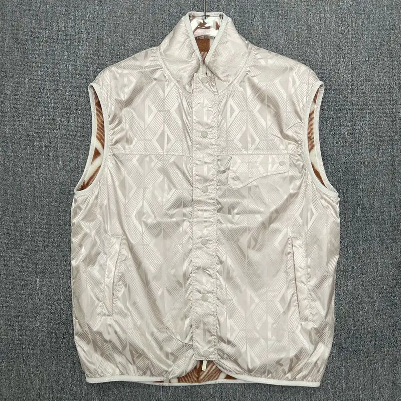 Dior Dior Brown Wool Vest with Geometric Pattern 0089 Size US L / EU 52-54 / 3 - 5 Thumbnail