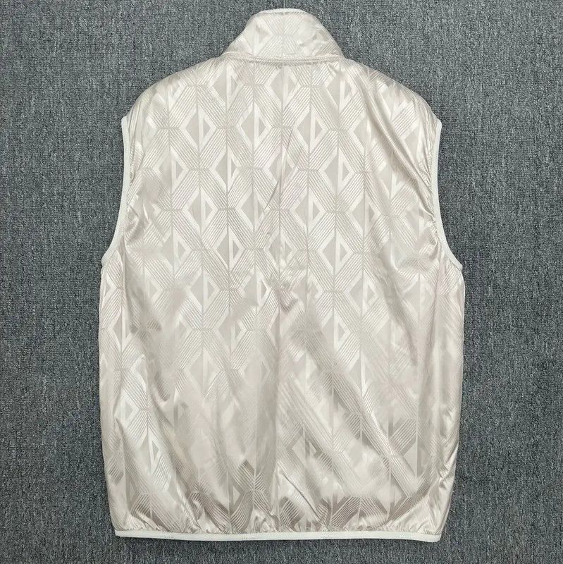 Dior Dior Brown Wool Vest with Geometric Pattern 0089 Size US L / EU 52-54 / 3 - 6 Thumbnail