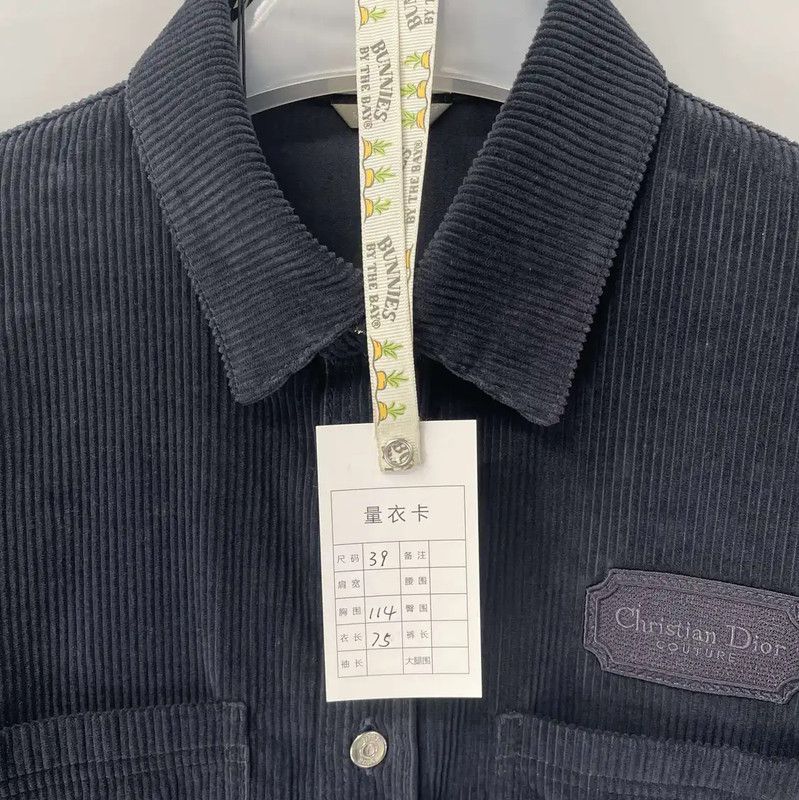 Dior Dior Men's Navy Cotton Long Sleeve Shirt 0089 Size US S / EU 44-46 / 1 - 8 Thumbnail