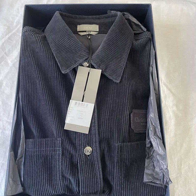 Dior Dior Men's Navy Cotton Long Sleeve Shirt 0089 Size US S / EU 44-46 / 1 - 6 Thumbnail