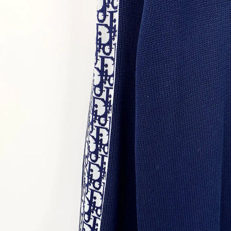 Dior Dior Men's Blue Cotton Sweater 0089 Size US L / EU 52-54 / 3 - 4 Thumbnail