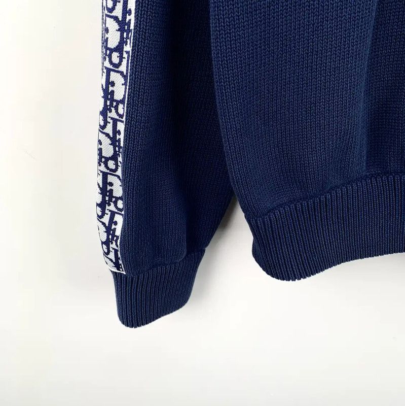 Dior Dior Men's Blue Cotton Sweater 0089 Size US L / EU 52-54 / 3 - 5 Thumbnail