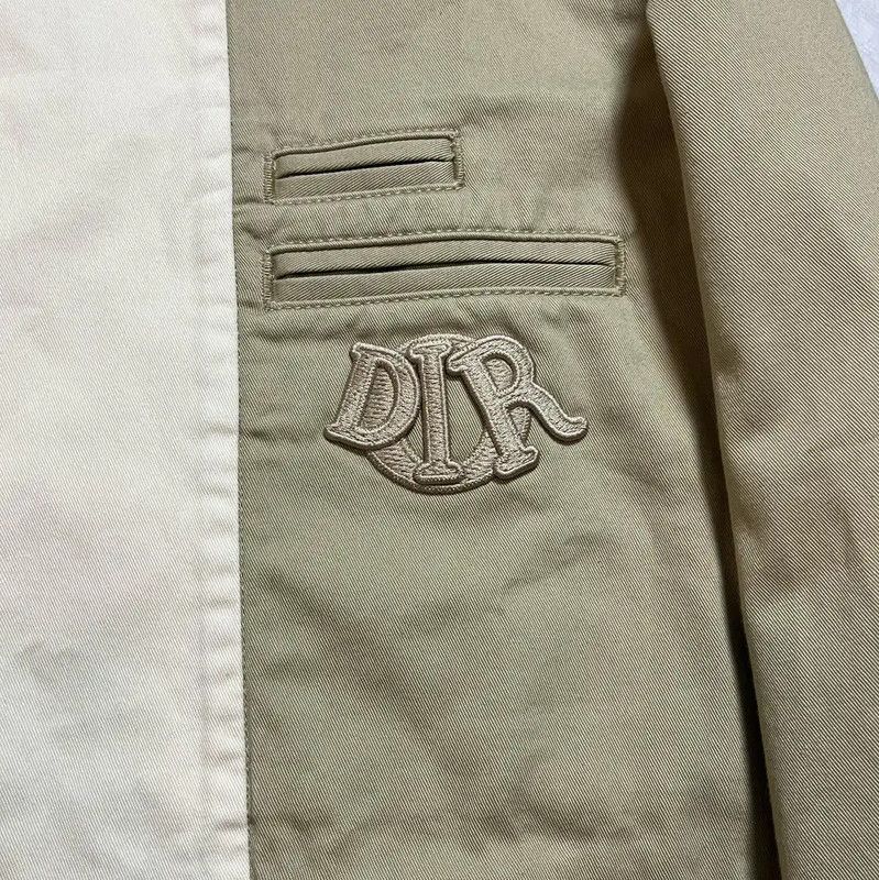 Dior Dior Khaki Spring Autumn Cotton Shirt 0089 Size US L / EU 52-54 / 3 - 3 Thumbnail