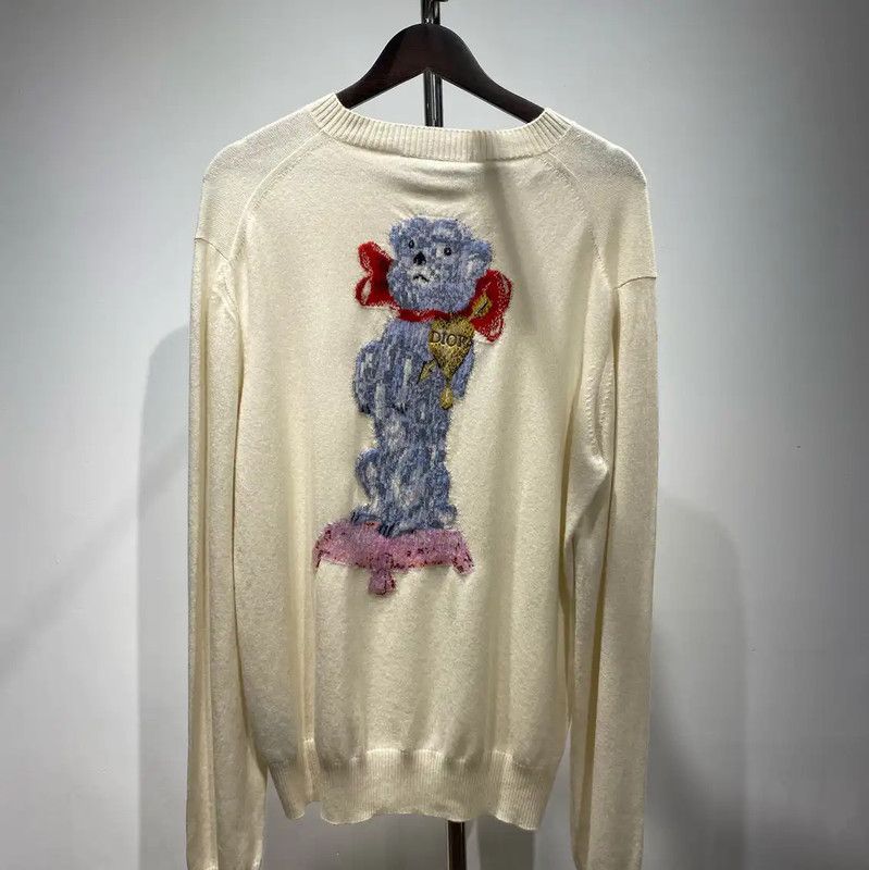 Dior Dior Beige Cashmere Pullover Sweater for Men 0089 Size US L / EU 52-54 / 3 - 2 Thumbnail