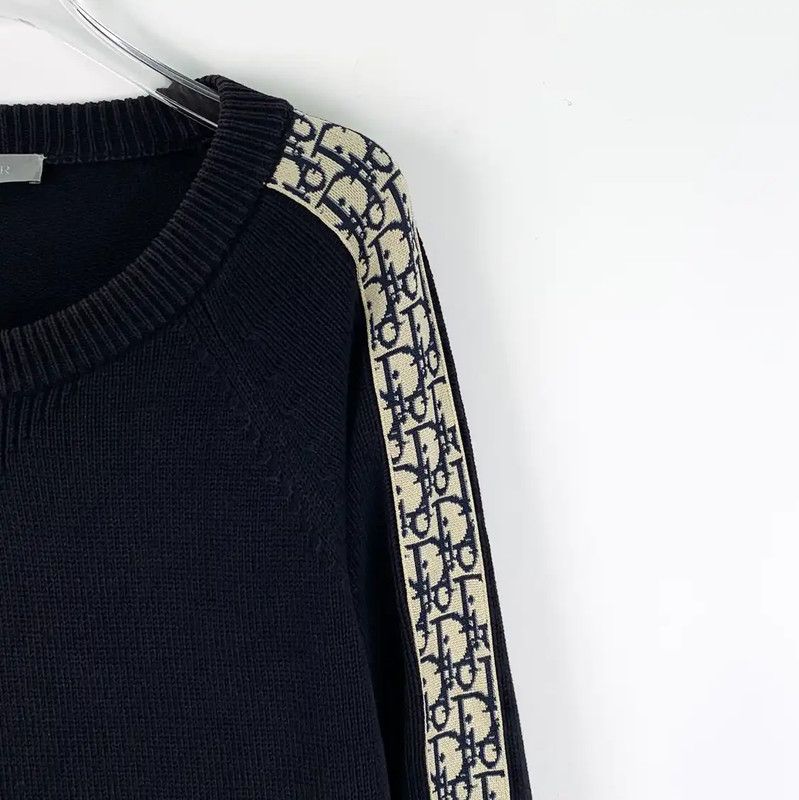 Dior Dior Black Cotton Men's Sweater 0089 Size US L / EU 52-54 / 3 - 3 Thumbnail