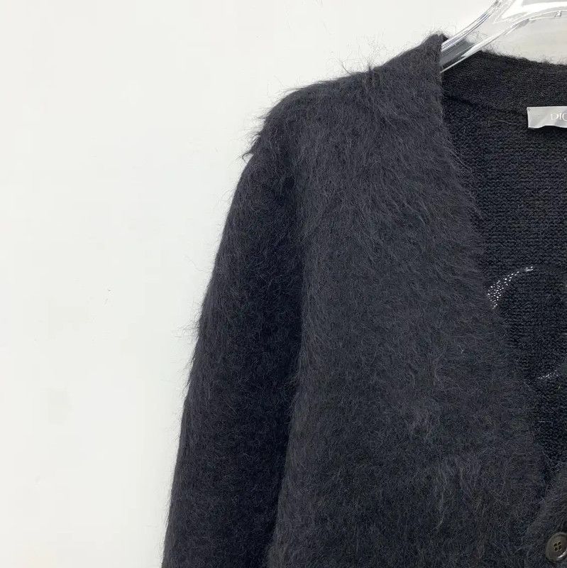 Dior Dior Black Mohair Men's Cardigan Sweater 0089 Size US S / EU 44-46 / 1 - 3 Thumbnail