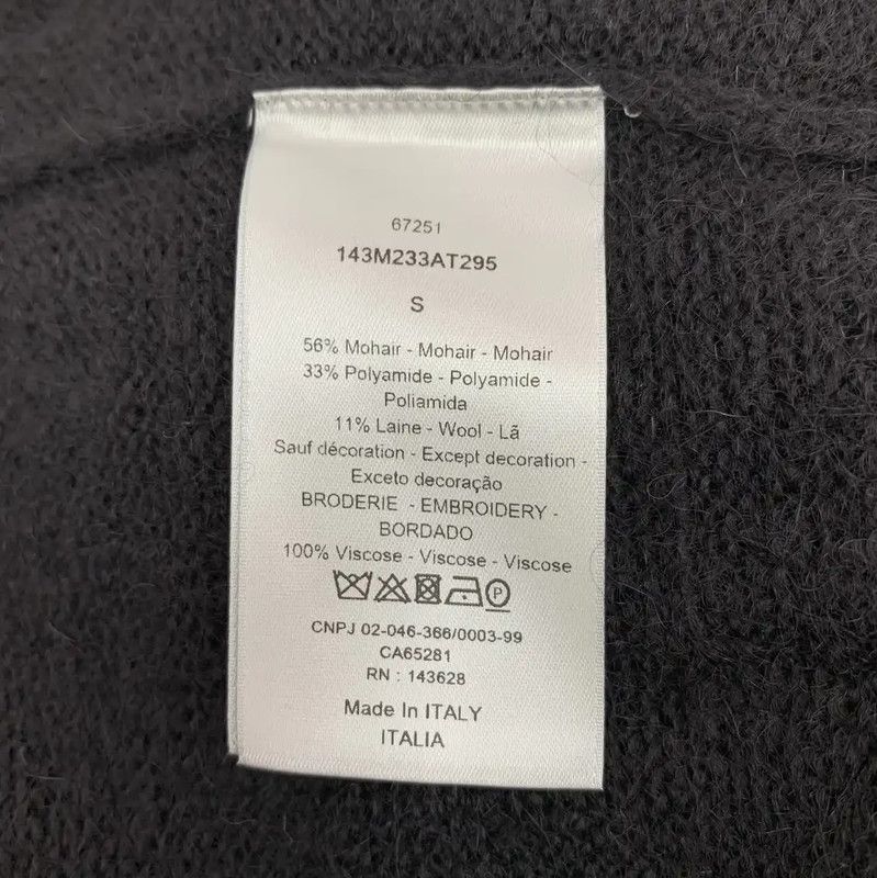 Dior Dior Black Mohair Men's Cardigan Sweater 0089 Size US S / EU 44-46 / 1 - 7 Thumbnail
