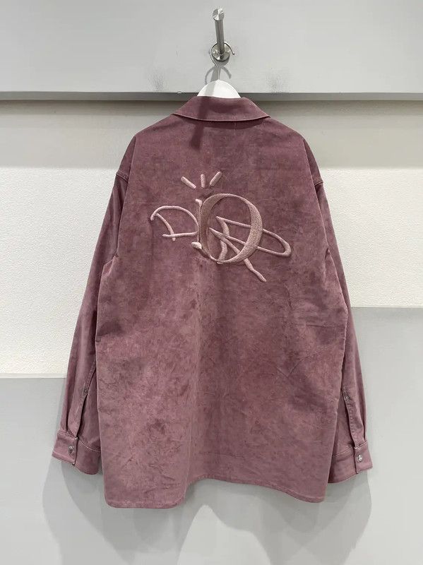 Dior Dior Pink Long Sleeve Embroidered Shirt 0089 Size US M / EU 48-50 / 2 - 2 Thumbnail