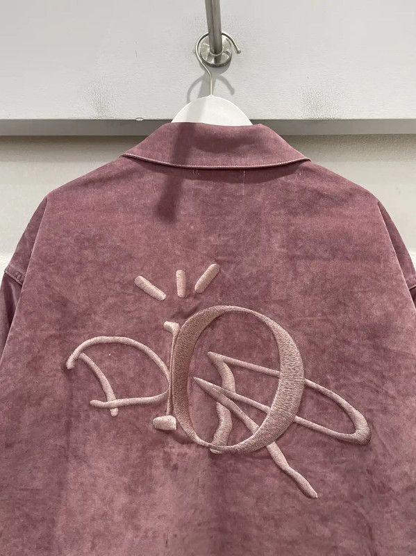 Dior Dior Pink Long Sleeve Embroidered Shirt 0089 Size US M / EU 48-50 / 2 - 3 Thumbnail