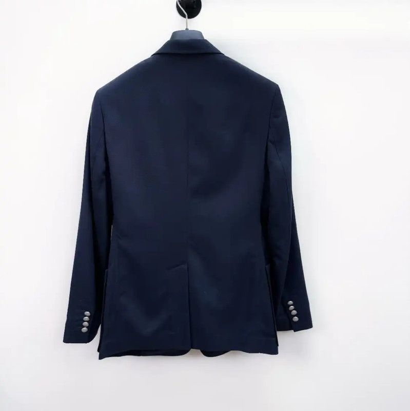 Dior Dior Navy Silk Long Sleeve Men's Jacket 0089 Size US M / EU 48-50 / 2 - 2 Thumbnail