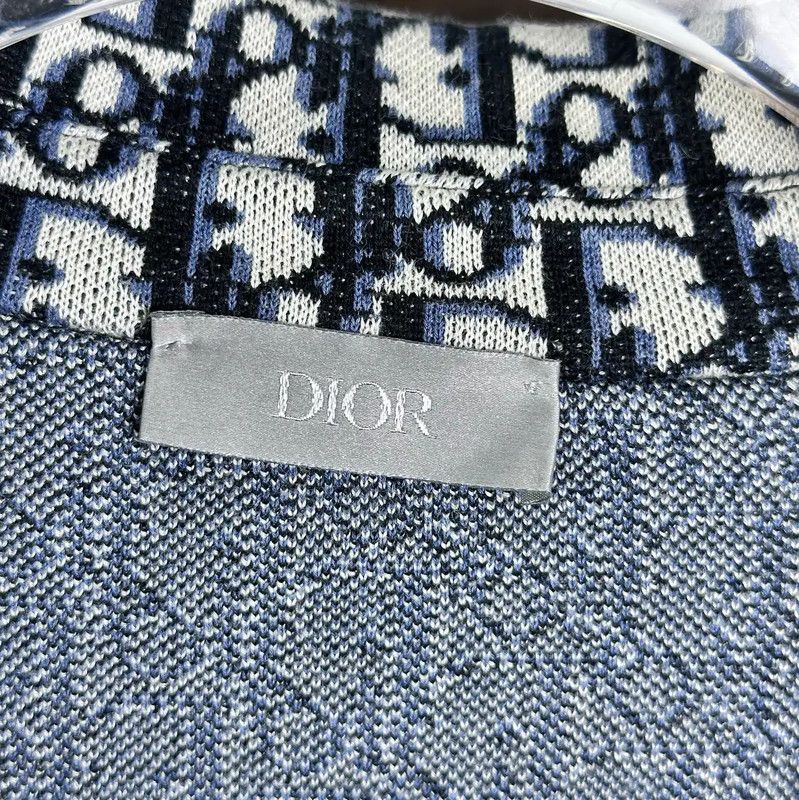 Dior Dior Blue Cotton Blend Long Sleeve Shirt 0089 Size US XXL / EU 58 / 5 - 3 Thumbnail