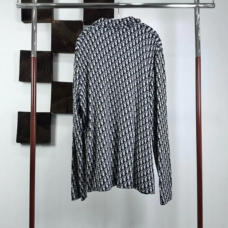 Dior Dior Blue Cotton Blend Long Sleeve Shirt 0089 Size US XXL / EU 58 / 5 - 2 Thumbnail