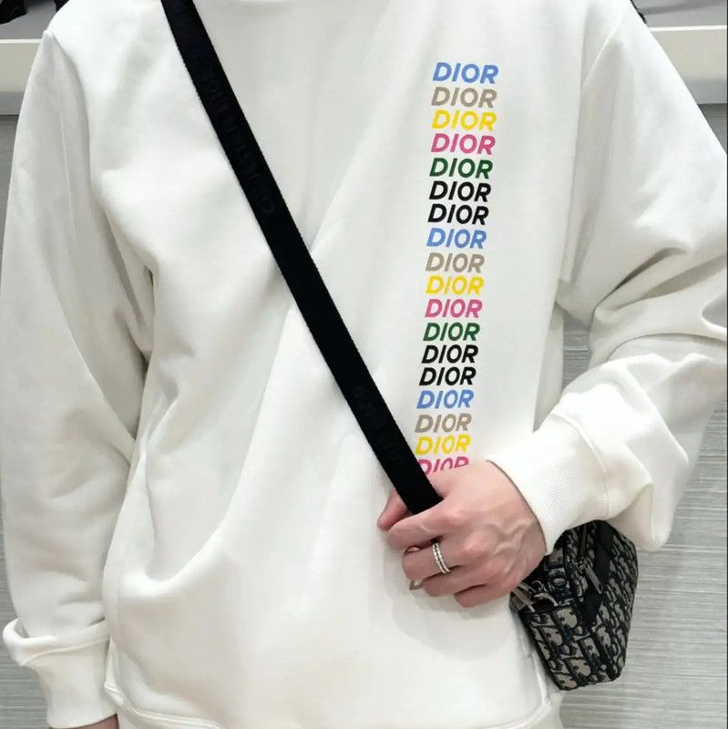 Dior Dior White Cotton Men's Hoodie 0089 Size US S / EU 44-46 / 1 - 8 Thumbnail