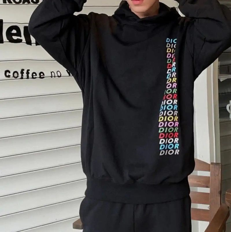Dior Dior Black Cotton Men's XXXL Hoodie 0089 Size US XXL / EU 58 / 5 - 7 Thumbnail