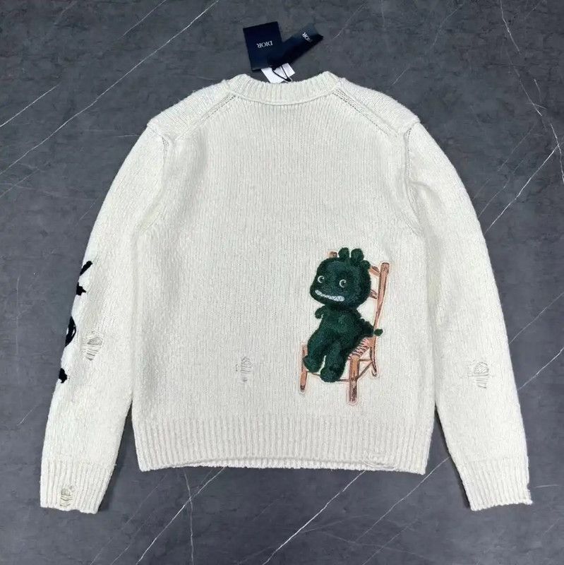 Dior Dior Men's Cream Pullover Sweater 0089 Size US S / EU 44-46 / 1 - 2 Thumbnail