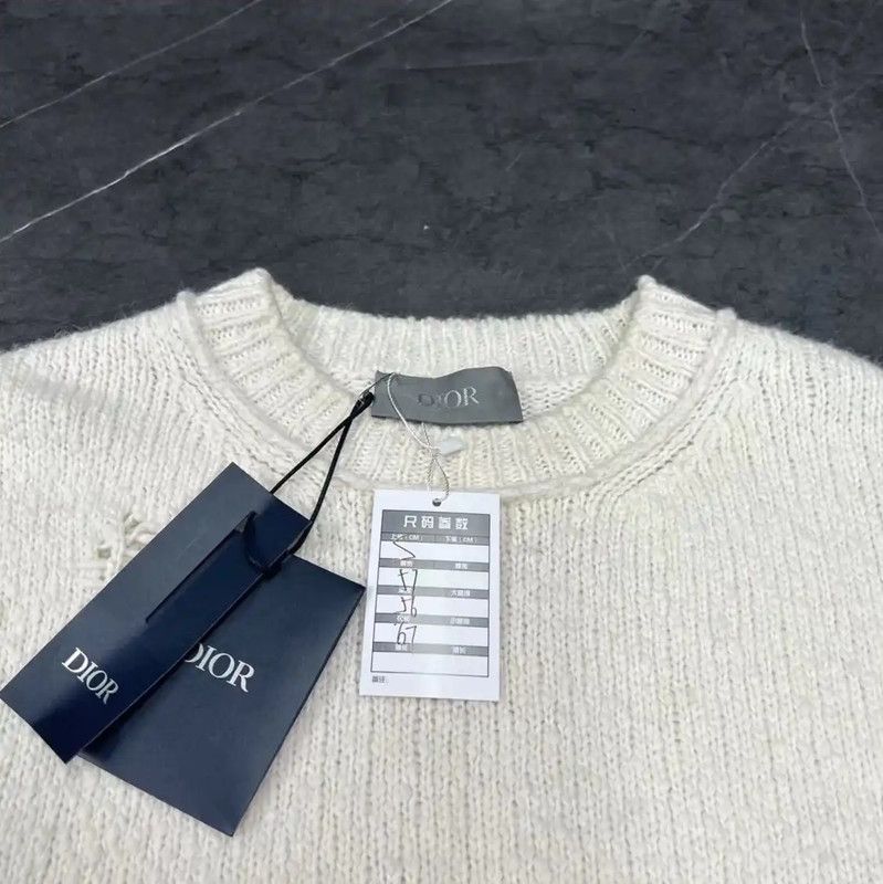 Dior Dior Men's Cream Pullover Sweater 0089 Size US S / EU 44-46 / 1 - 5 Thumbnail