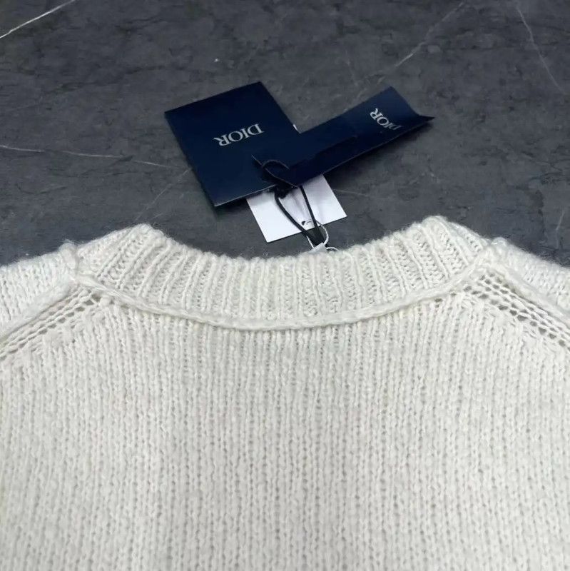 Dior Dior Men's Cream Pullover Sweater 0089 Size US S / EU 44-46 / 1 - 6 Thumbnail