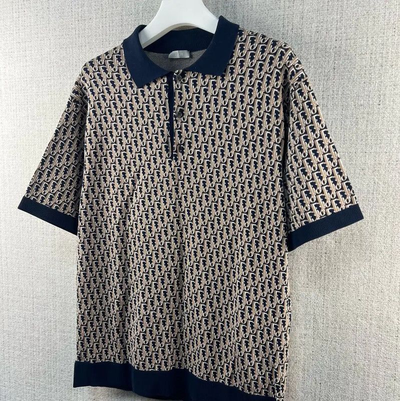 Dior Dior Logo Short Sleeve Cotton Polo T-Shirt 0089 Size US M / EU 48-50 / 2 - 3 Thumbnail