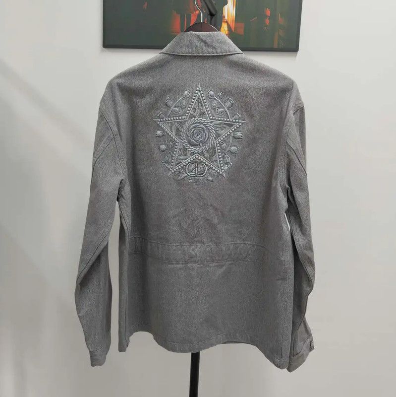 Dior Dior XXL Grey Cotton Men's Jacket 0089 Size US XXL / EU 58 / 5 - 2 Thumbnail