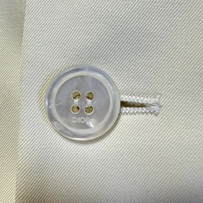 Dior Dior Wool Long Sleeve Coat in Off-White 0089 Size US M / EU 48-50 / 2 - 3 Thumbnail