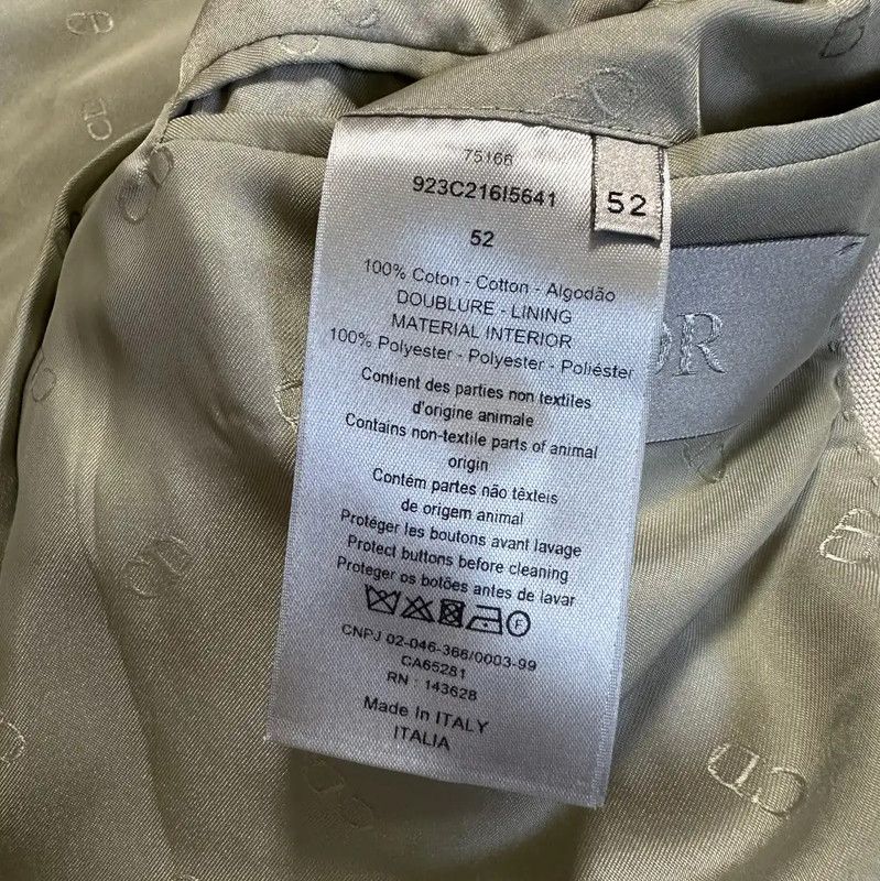 Dior Dior Beige Long Sleeve Cotton Jacket 0089 Size US XXL / EU 58 / 5 - 7 Thumbnail