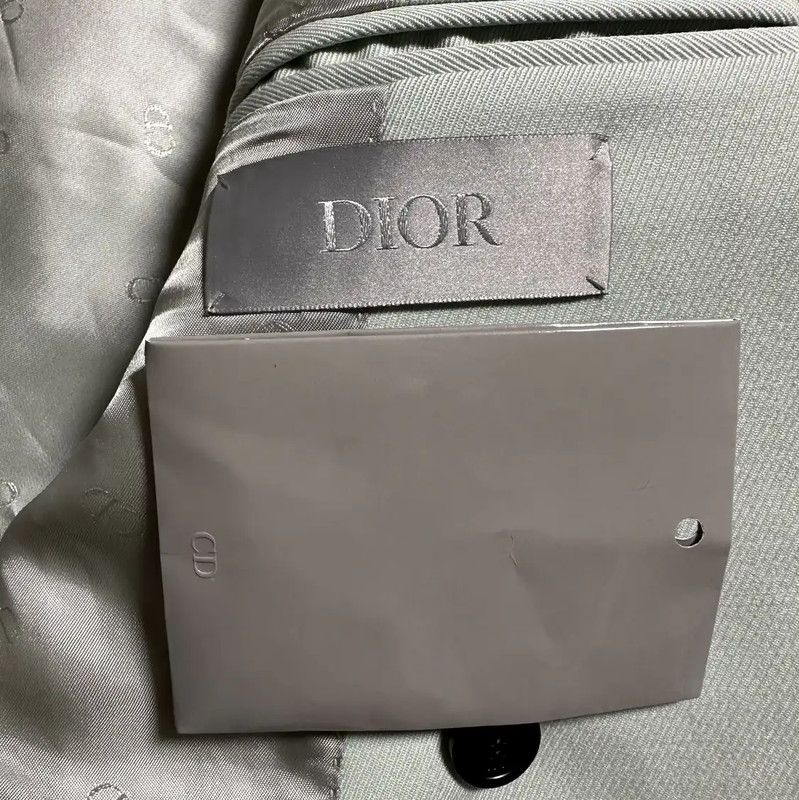 Dior Dior Long Sleeve Aqua Wool Outerwear 0089 Size US XL / EU 56 / 4 - 3 Thumbnail