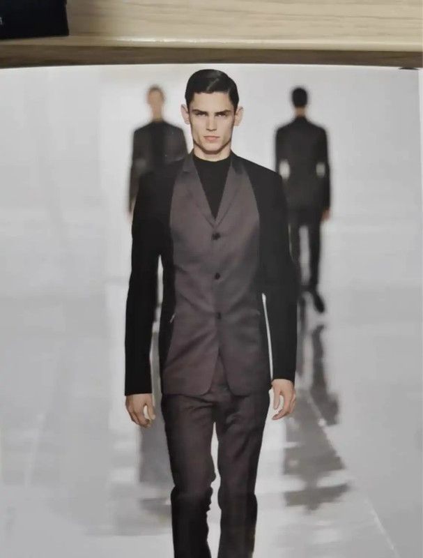 Dior Dior Men's Wool Jacket in Black and Gray 0089 Size US L / EU 52-54 / 3 - 8 Thumbnail