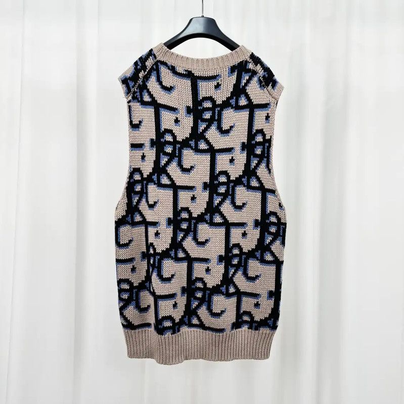 Dior Dior Logo Knit Sleeveless Pullover for Men 0089 Size US S / EU 44-46 / 1 - 2 Thumbnail