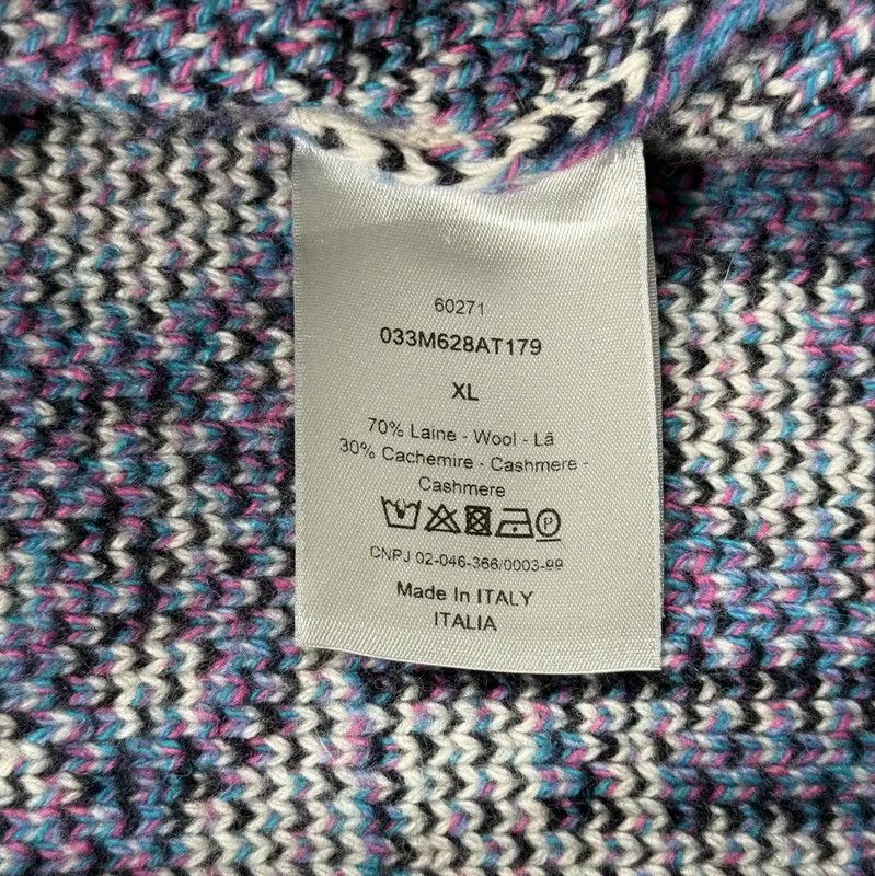 Dior Dior Blue Wool Pullover Sweater for Men 0089 Size US XL / EU 56 / 4 - 4 Thumbnail