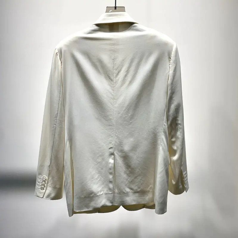 Dior Dior White Cotton Classic Men's Blazer 0089 Size US M / EU 48-50 / 2 - 3 Thumbnail