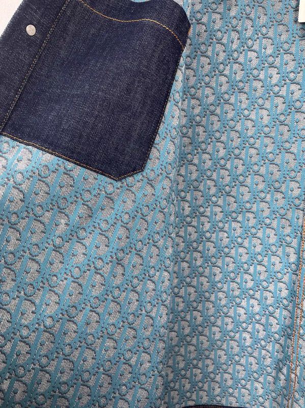 Dior Dior Spring Autumn Denim Long Sleeve Coat 0089 Size US XXL / EU 58 / 5 - 4 Thumbnail